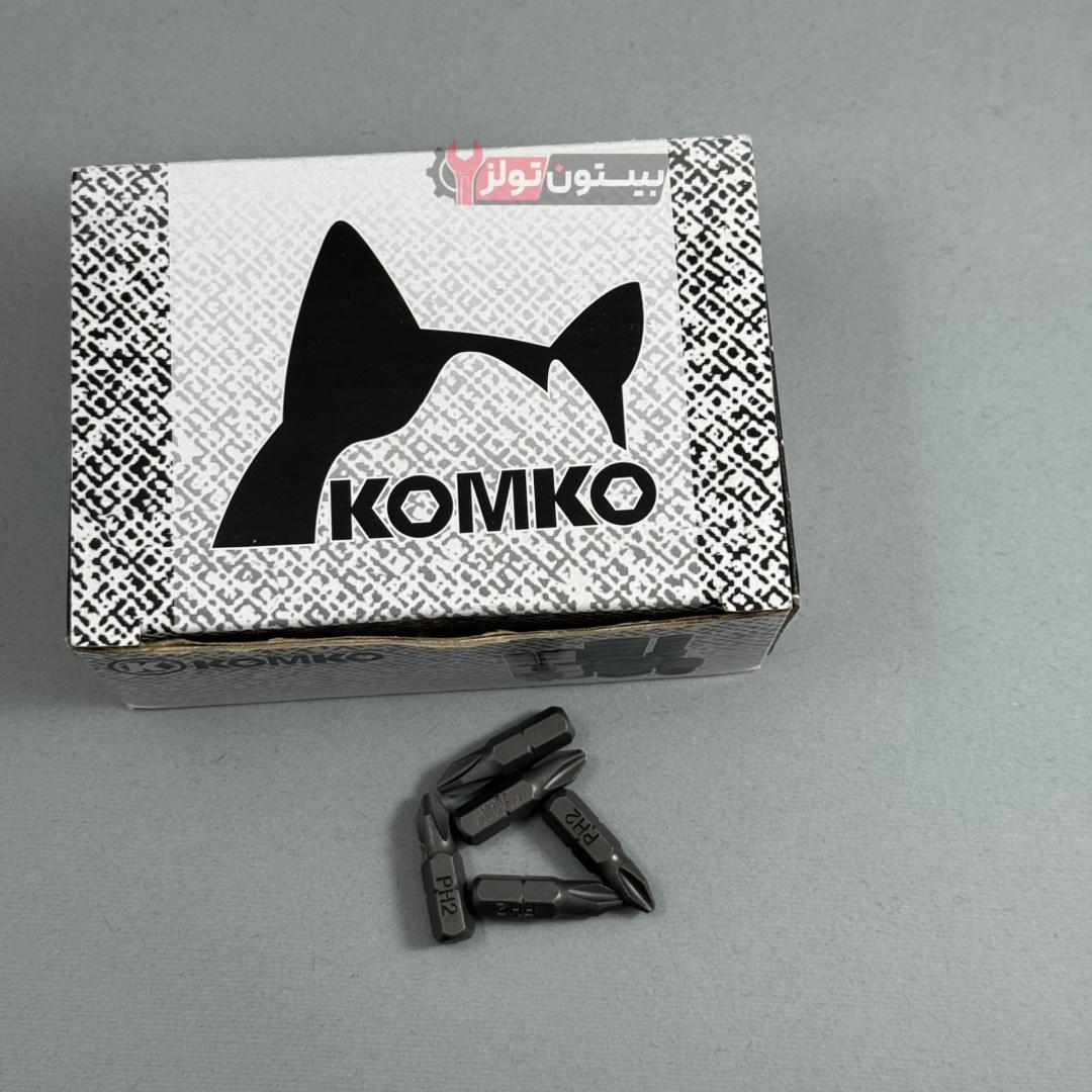 KOMKO-2.5-3 نوک پیچ گوشتی یک طرف چهارسو 2.5 سانت PH2 کومکو - Image 1